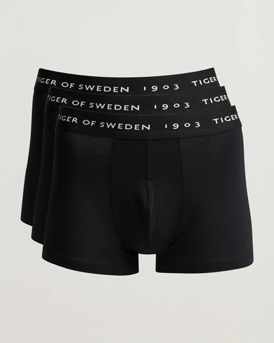 Herre | Boxershorts | Tiger of Sweden | Hermod Cotton 3-Pack Boxer Brief Black