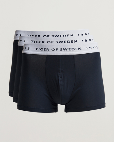 Herre | Business & Beyond | Tiger of Sweden | Hermod Cotton 3-Pack Boxer Brief Navy