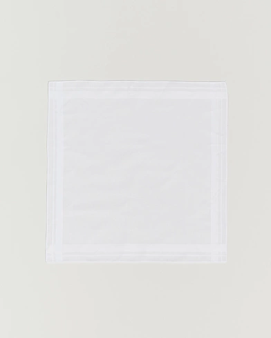 Herre | Mørkt tøj | Amanda Christensen | Cotton Pocket Square White