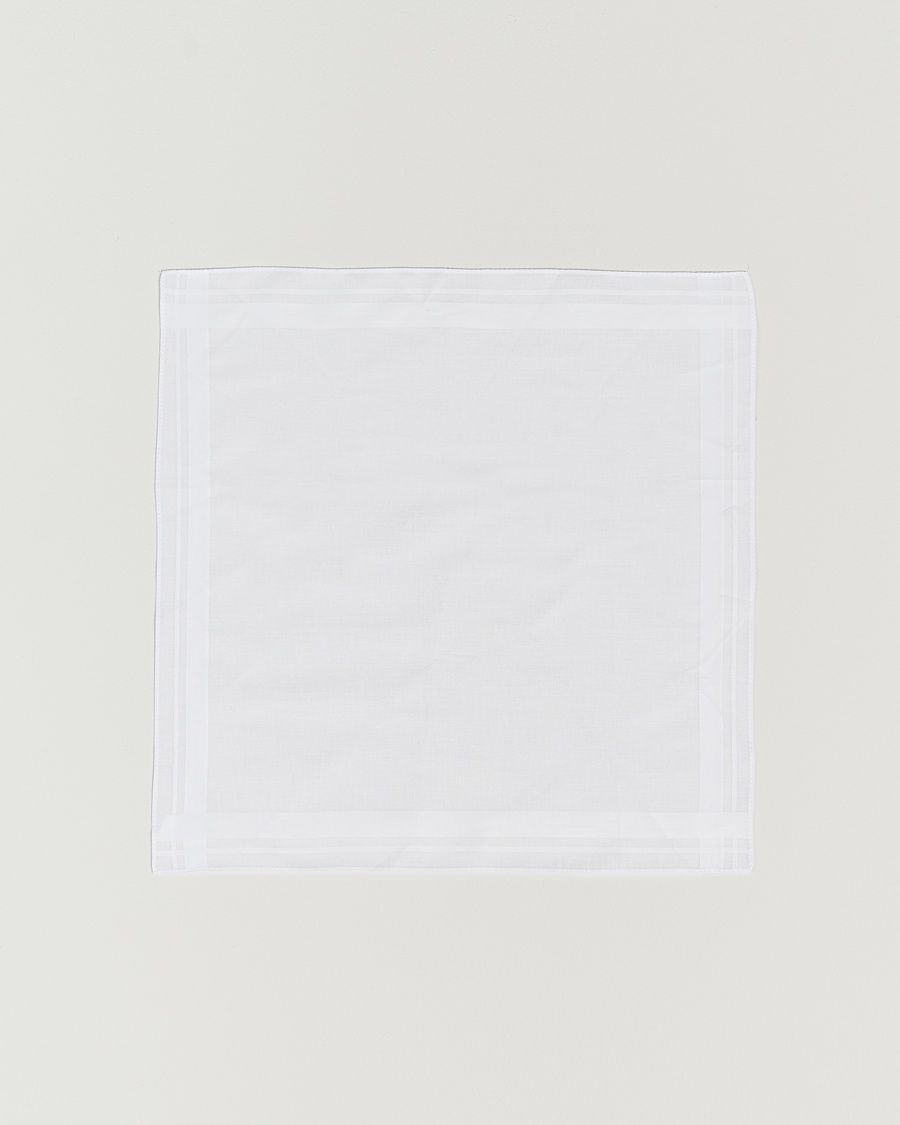 Amanda Christensen Cotton Pocket Square White – Hvid