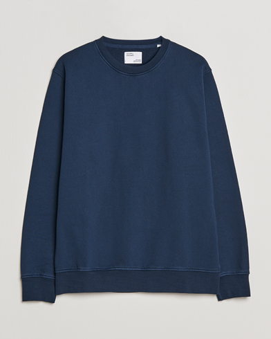 Herre | Sweatshirts | Colorful Standard | Classic Organic Crew Neck Sweat Navy Blue