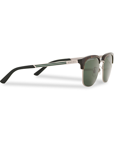 Herre | Firkantede solbriller | Gucci | GG0697S Sunglasses Havana/Green
