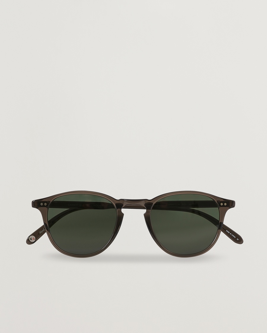 Garrett Leight Hampton 46 Sunglasses Black Glass – Sort