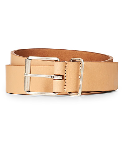Herre | Italian Department | Anderson's | Classic Casual 3 cm Leather Belt Natural