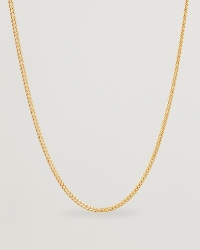 Herre | Tilbehør | Tom Wood | Curb Chain M Necklace Gold