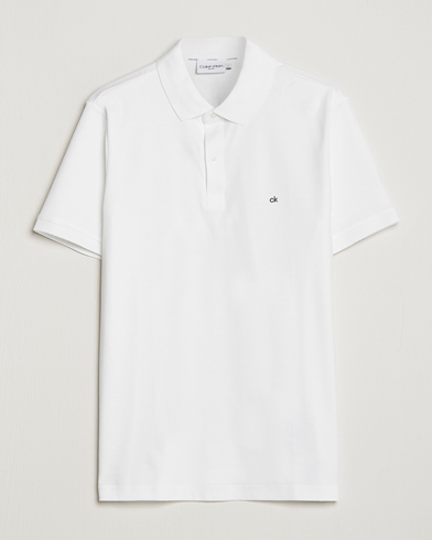 Herre | Polotrøjer | Calvin Klein | Liquid Touch Slim Fit Polo Bright White
