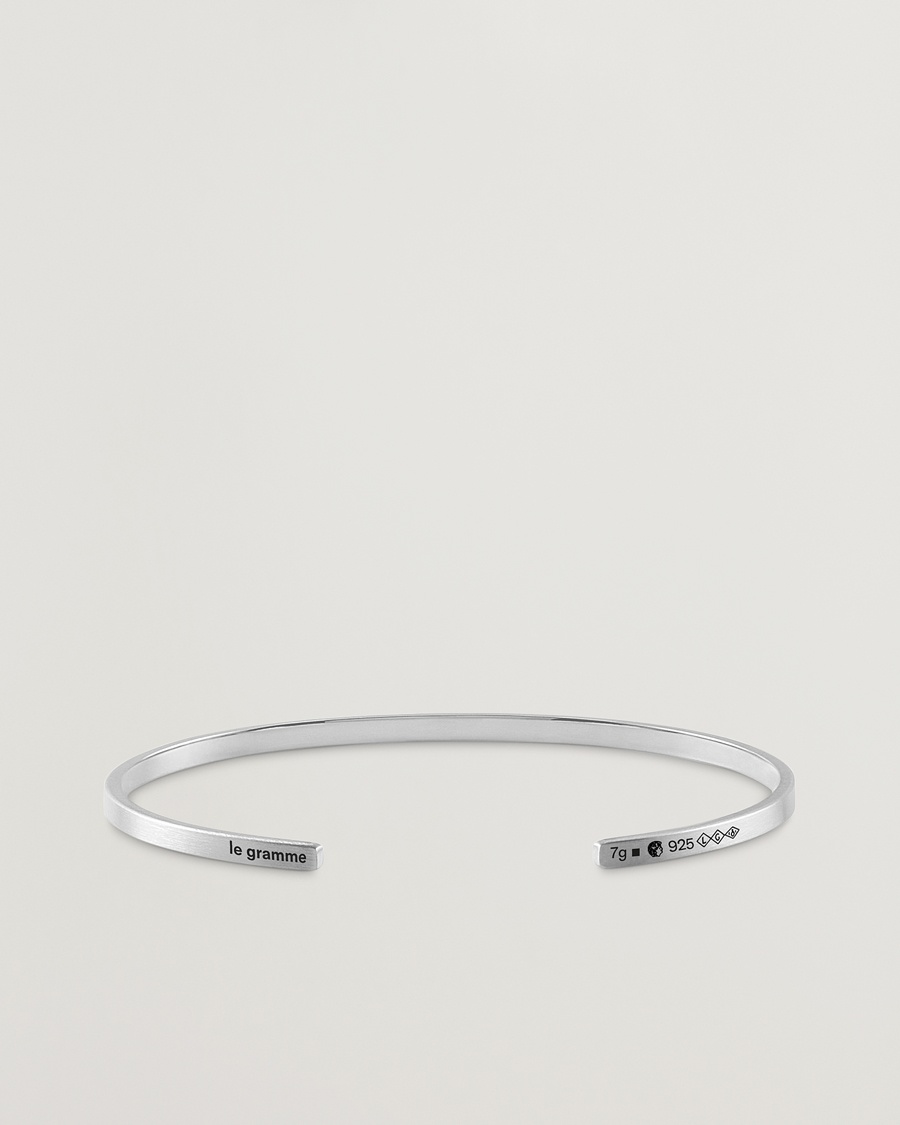 Herre | Snart på lager | LE GRAMME | Ribbon Bracelet Brushed Sterling Silver 7g