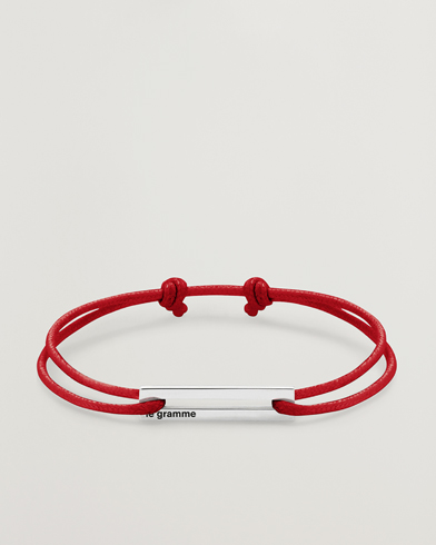  |  Cord Bracelet Le 17/10 Red/Sterling Silver
