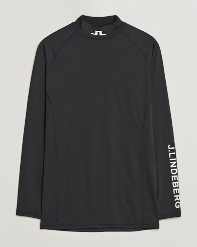 Herre | Langærmede t-shirts | J.Lindeberg | Aello Soft Compression Tee Black