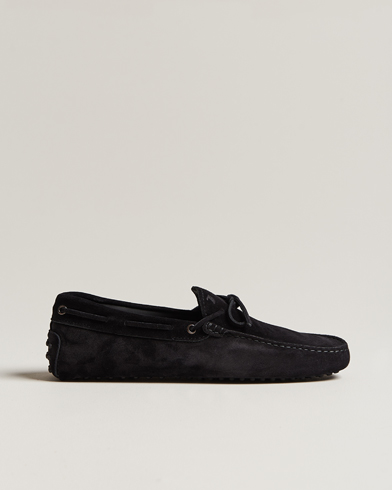 Herre | Tod's | Tod's | Lacetto Gommino Carshoe Black Suede