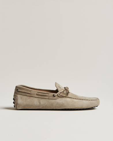 Herre | Tod's | Tod's | Lacetto Gommino Carshoe Taupe Suede