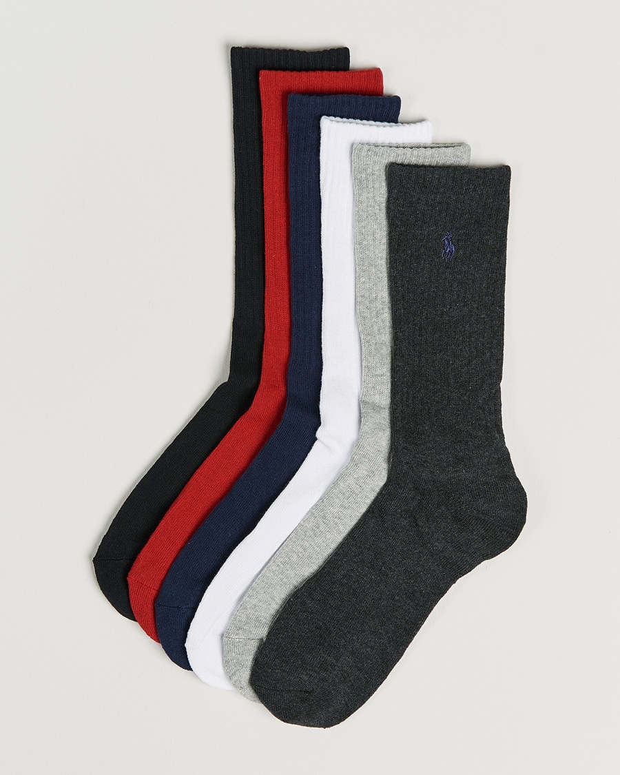 Polo Ralph Lauren Polo Ralph Lauren6-Pack Cotton Crew SocksMulti – Blå