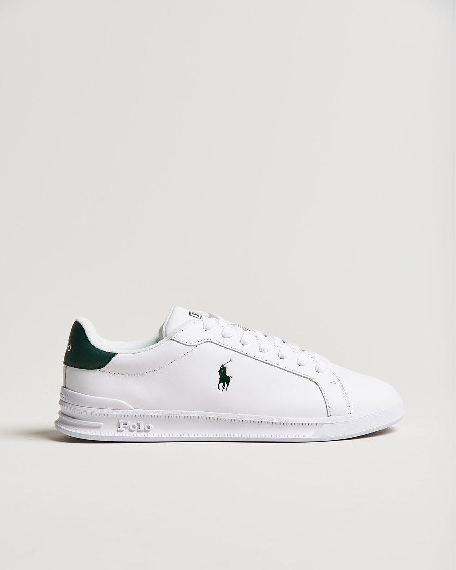 Polo Ralph Lauren Heritage Court Sneakers White/College Green – Hvid