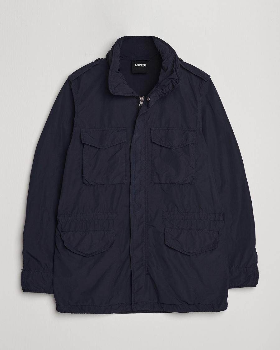  Giubotto Garment Dyed Field Jacket Navy