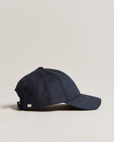 Hat & Kasket |  Alcantara Baseball Cap Space Blue