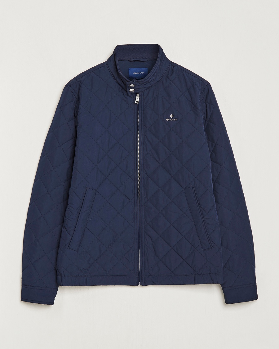 Herre | GANT | GANT | The Quilted Windcheater Evening Blue