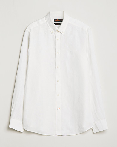Herre | Hørskjorter | Morris | Douglas Linen Button Down Shirt White