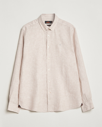 Herre | Hørskjorter | Morris | Douglas Linen Button Down Shirt Khaki