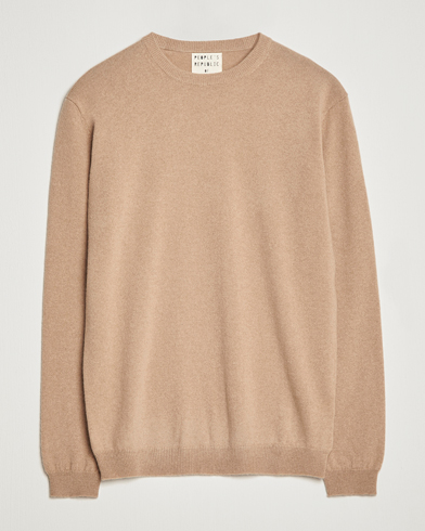 Herre | Pullovers med rund hals | People's Republic of Cashmere | Cashmere Roundneck Camel