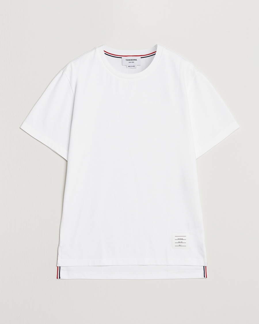 Thom Browne Relaxed Fit Short Sleeve T-Shirt White – Hvid