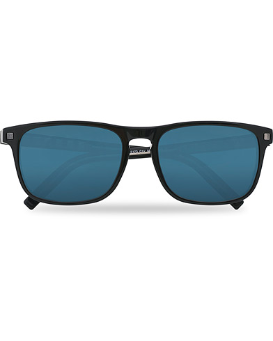 Firkantede solbriller |  EZ0173 Sunglasses Shiny Black/Blue
