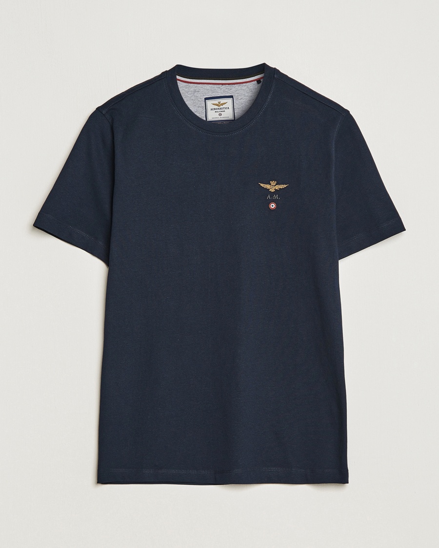 Herre | | Aeronautica Militare | TS1580 Crew Neck Tee Navy
