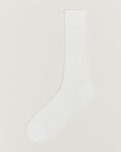Herre | Snart på lager | Bresciani | Cotton Ribbed Short Socks White