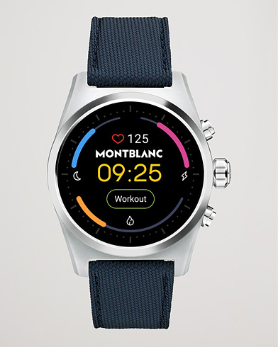 Tekstilrem |  Summit Lite Smartwatch Grey/Blue Fabric Strap