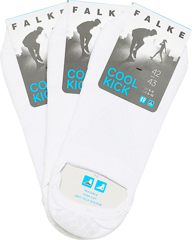 Herre |  | Falke | Cool Kick 3-Pack Sneaker Socks White