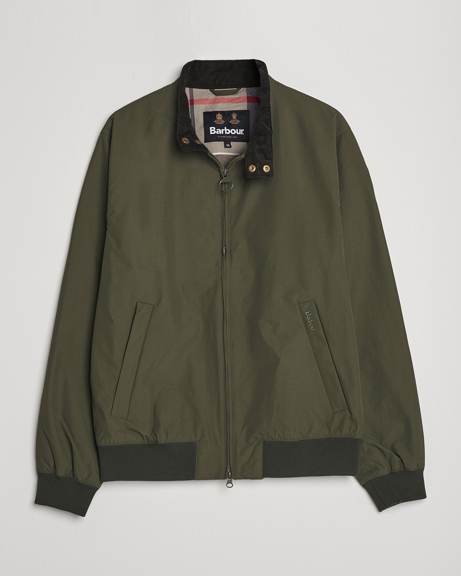 Barbour Lifestyle Royston Casual Harrington Jacket Olive – Grøn