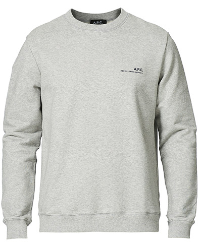 Herre | Grå sweatshirts | A.P.C. | Item Crew Neck Sweatshirt Heather Grey