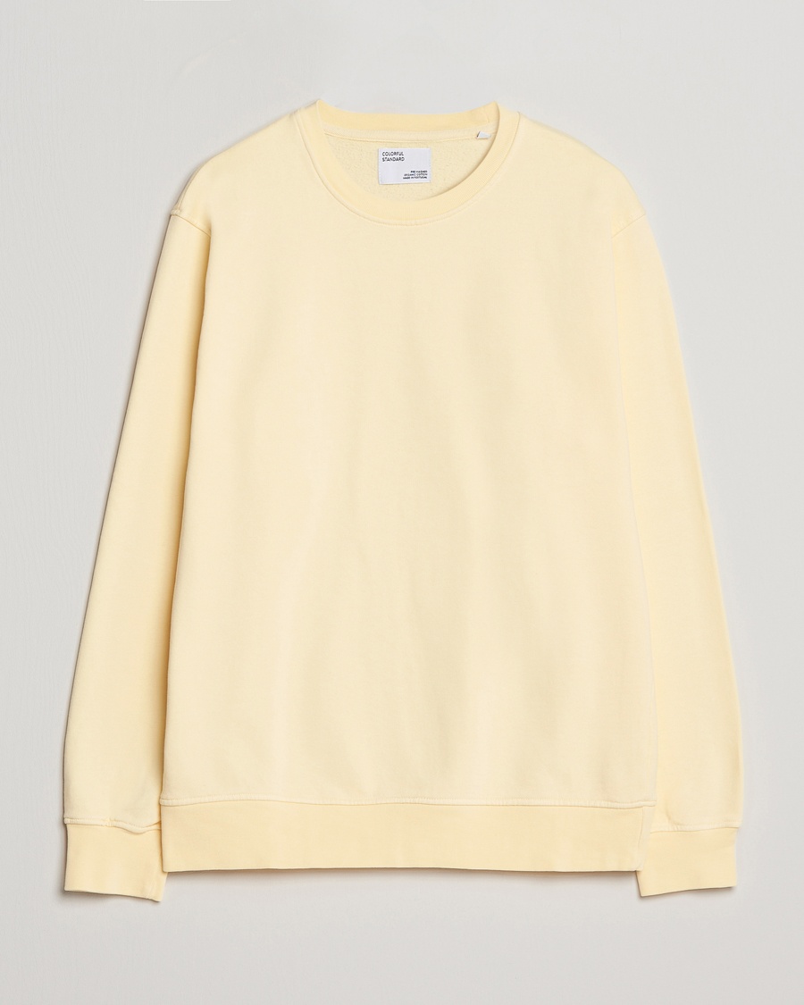 Colorful Standard Classic Organic Crew Neck Sweat Soft Yellow – Gul