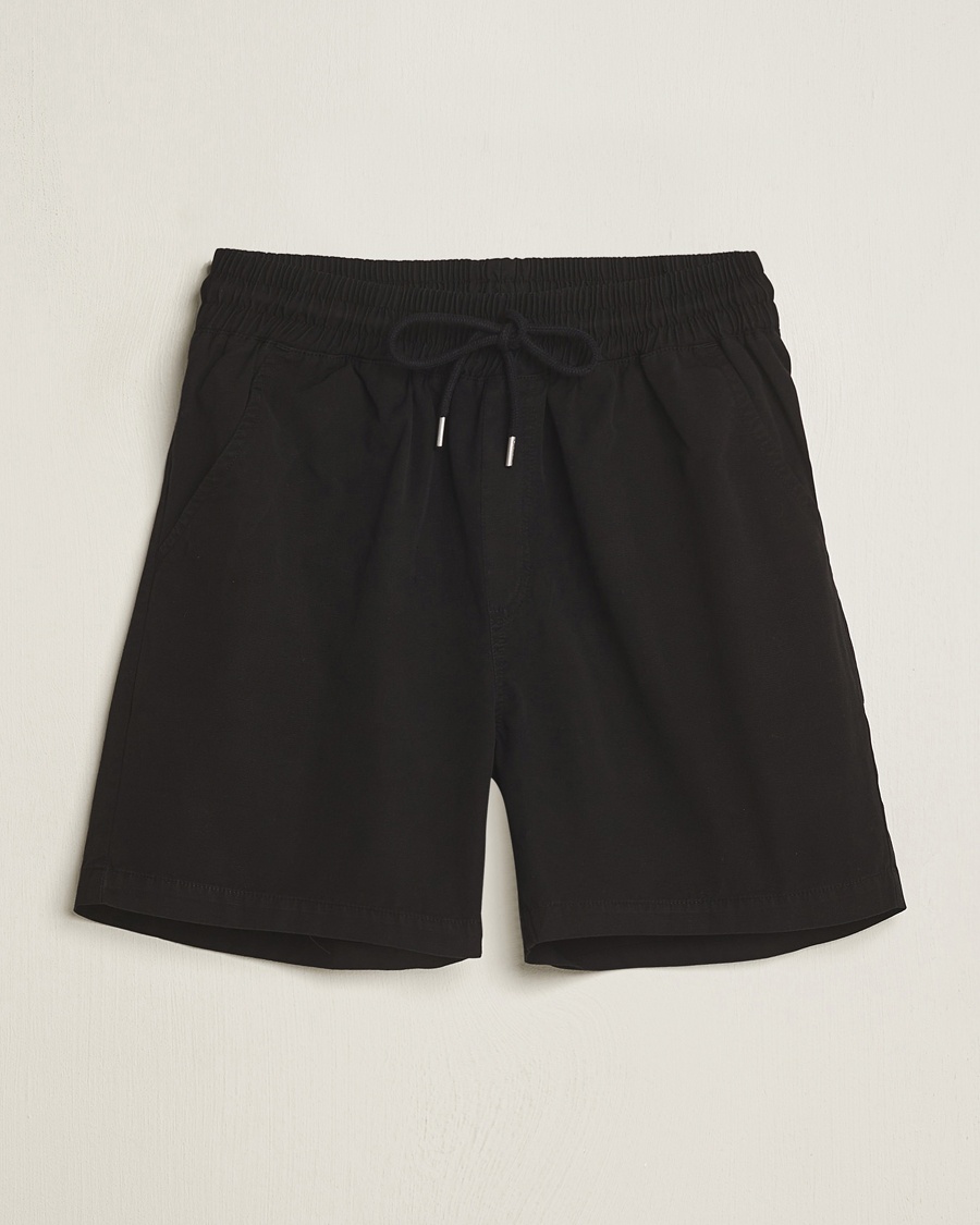  Classic Organic Twill Drawstring Shorts Deep Black