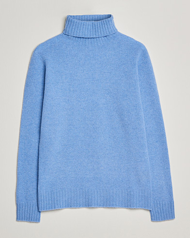 Herre | Rullekravetrøjer | Altea | Wool/Cashmere Turtleneck Sweater Light Blue