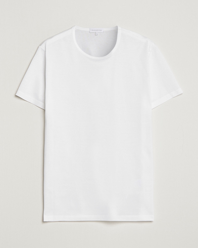 Herre | Italian Department | Zegna | Filoscozia Fine Cotton Crew Neck T-Shirt White