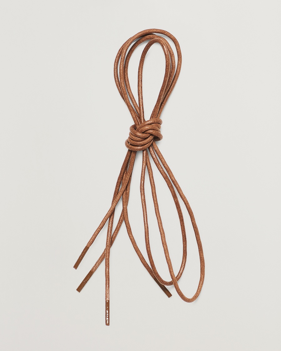 Saphir Medaille d'Or Shoe Laces Thin Waxed 75cm Tobacco – Brun