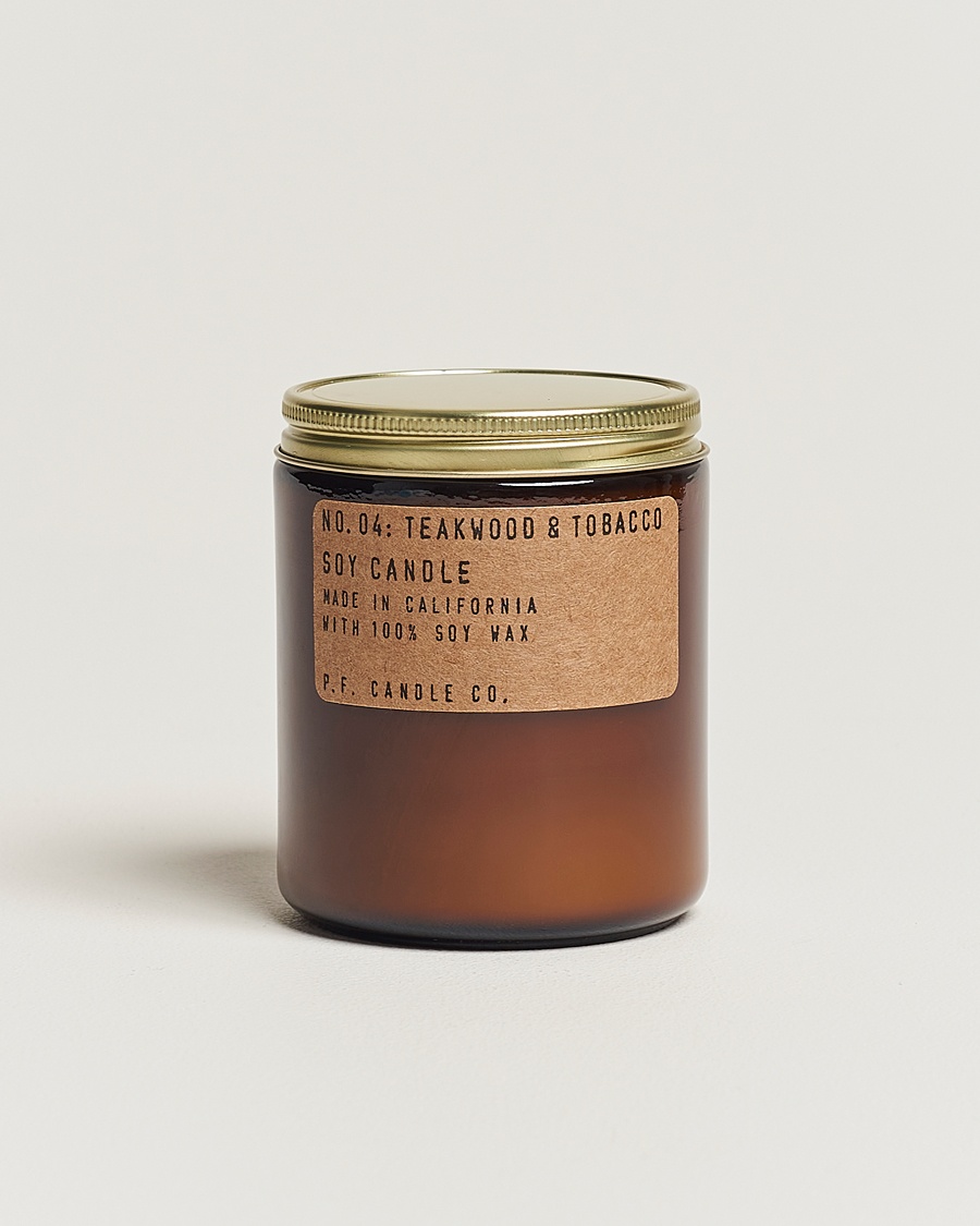 Herre | | P.F. Candle Co. | Soy Candle No. 4 Teakwood & Tobacco 204g