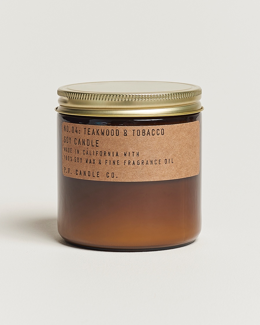 Herre | | P.F. Candle Co. | Soy Candle No. 4 Teakwood & Tobacco 354g