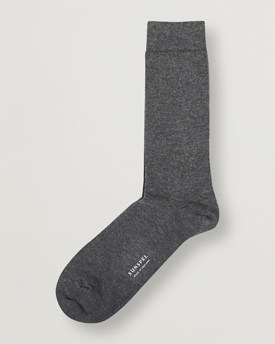Herre |  | Sunspel | Cotton Blend Socks Grey Melange