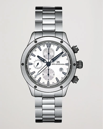 Herre | Fine watches | Sjöö Sandström | UTC Extreme 44,2mm White and Stainless Steel