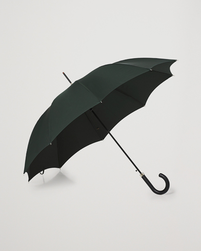 Herre | Gå regnen i møde med stil | Fox Umbrellas | Hardwood Automatic Umbrella Racing Green