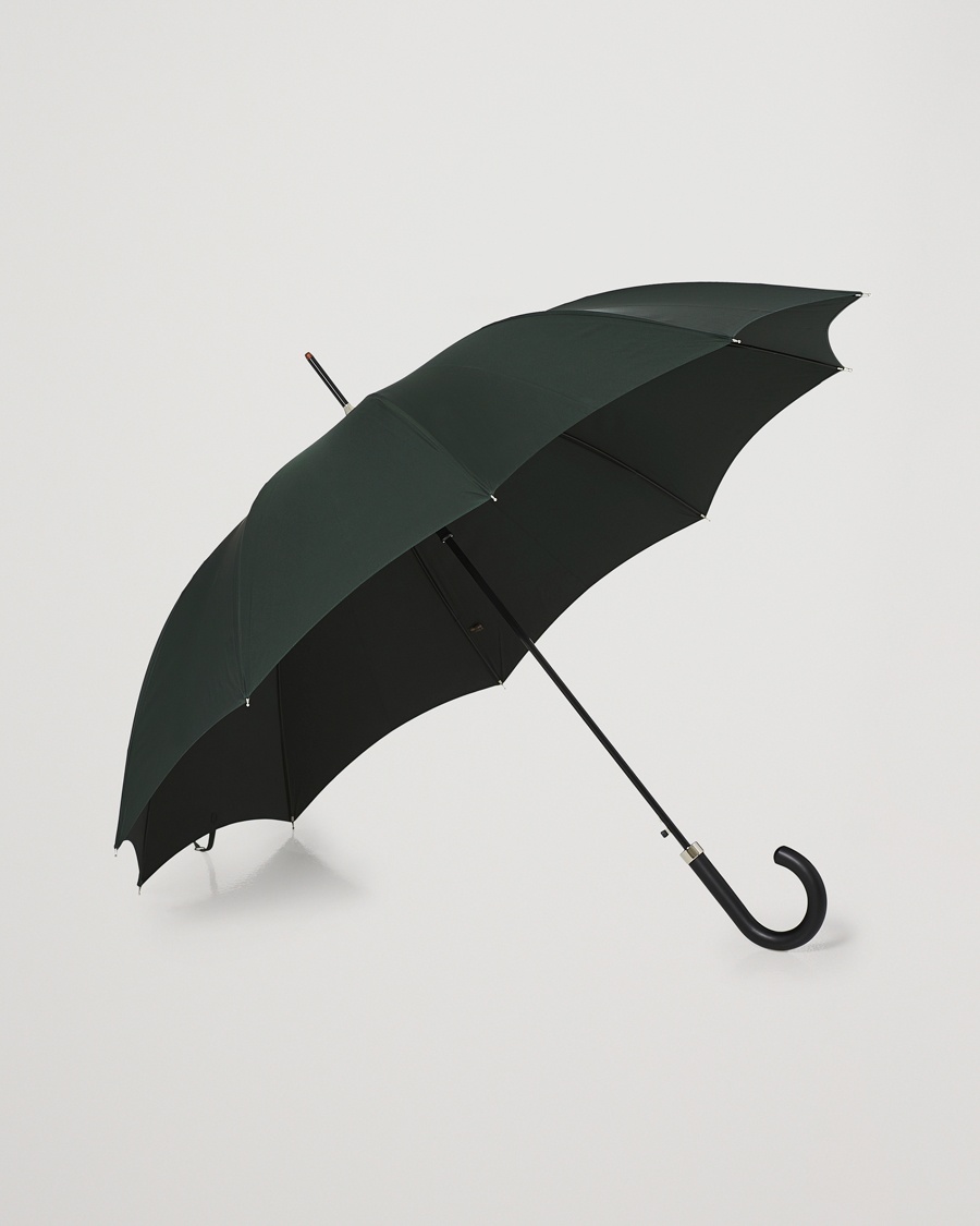 Fox Umbrellas Hardwood Automatic Umbrella Racing Green – Grøn