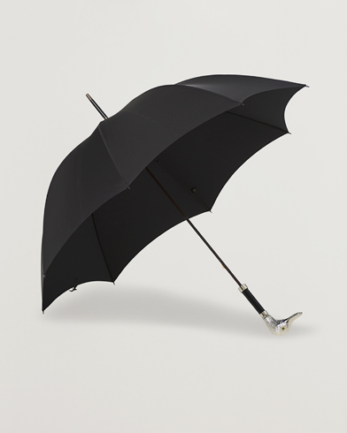 Herre | Best of British | Fox Umbrellas | Silver Duck Umbrella Black Black