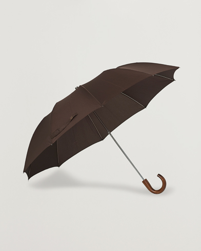 Herre | Gå regnen i møde med stil | Fox Umbrellas | Telescopic Umbrella Brown