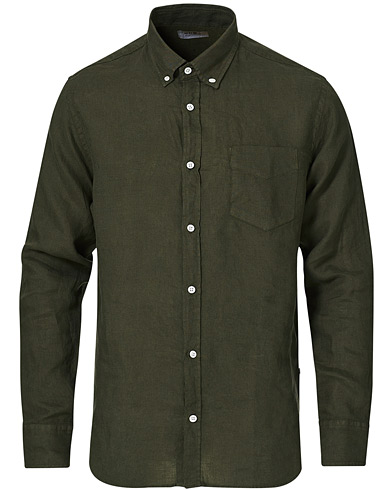 Hørskjorter |  Levon Linen Shirt Green