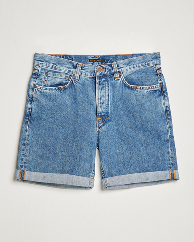 Herre | Denimshorts | Nudie Jeans | Josh Stretch Denim Shorts Friendly Blue