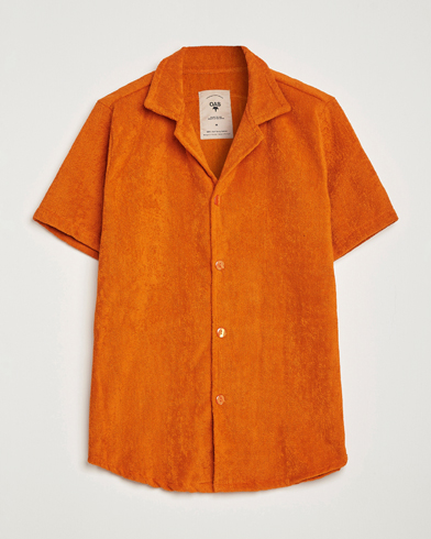 Herre | Kortærmede skjorter | OAS | Terry Cuba Short Sleeve Shirt Terracotta