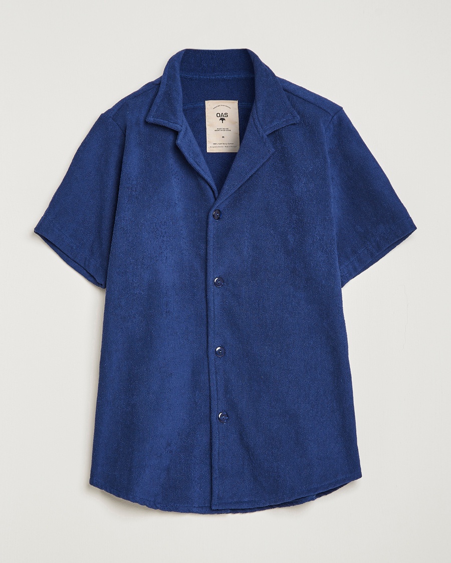 OAS Terry Cuba Short Sleeve Shirt Navy – Blå
