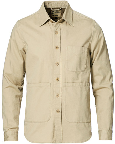 An overshirt occasion |  Heritage Twill Utility Shirt Stone