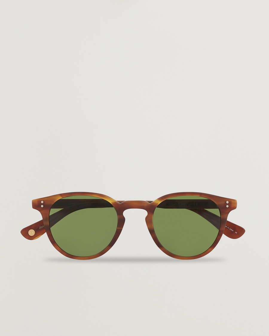 Herre | | Garrett Leight | Clement Sunglasses Matte Honey/Pure Green
